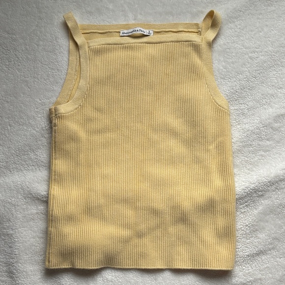 Abercrombie & Fitch Tops - Abercrombie Ottoman High Neck Tank - Butter Yellow (S)